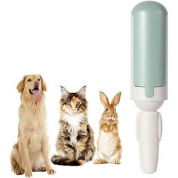 Brosse Anti Poils Adhésive pour Animaux Chat Chien，Rouleau Anti Poil Peluches Ramasse Enlève Poils