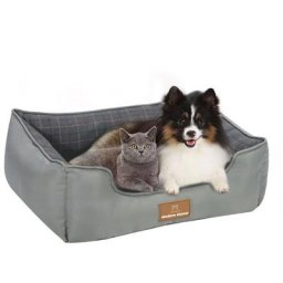 Lit pour chien en mousse à mémoire de forme, canapé pour chien lavable en machine et panier pour
