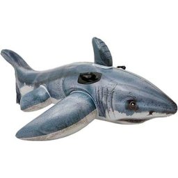 Intex - 57525 - Grand requin blanc gonflable / monter cm 173x107