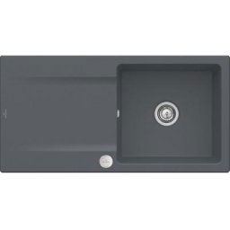Evier Villeroy et Boch Siluet 60 Graphite CeramicPlus - Avec vidage automatique