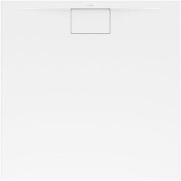 Receveur antidérapant 100 x 100 villeroy et boch Architectura Metalrim acrylique carré edelweiss
