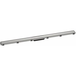 Hansgrohe - RainDrain Match - Caniveau de douche linéaire avec grille en inox 1200, avec cadre