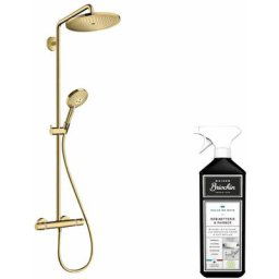 Hansgrohe - Colonne de douche thermostatique Croma Select s 280 Aspect doré poli + nettoyant