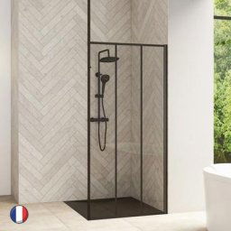 Kinedo - Smart Design solo 110 prof, noir verre factory bandes verticles noires avec m t