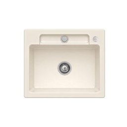 Evier 1 bac Villeroy et Boch Siluet 60 s Crème CeramicPlus - Avec vidage manuel