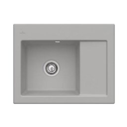 Evier cuisine Villeroy et Boch 1 bac Subway 45 Compact 65 x 51 cm egouttoir a droite Fossile