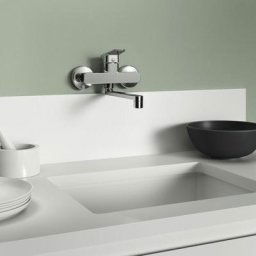 Robinet cuisine mural Ideal Standard Ceraplan + Microfibre