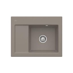 Evier cuisine Villeroy et Boch 1 bac Subway 45 Compact 65 x 51 cm egouttoir a gauche Timber
