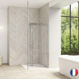 Smart Design solo 110 profilé chromé sérigraphie bandes verticales +m t Kinedo
