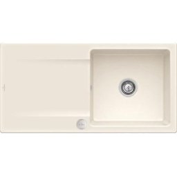 Evier Villeroy et Boch Siluet 60 Crème CeramicPlus - Avec vidage automatique