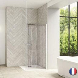 Smart Design solo 90 profilé blanc sérigraphie bandes verticales +m t Kinedo
