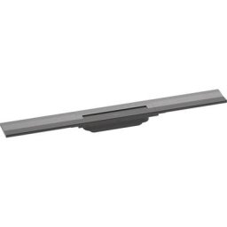 Hansgrohe - Caniveau de douche découpable 70 cm RainDrain Flex montage mural noir chromé brossé