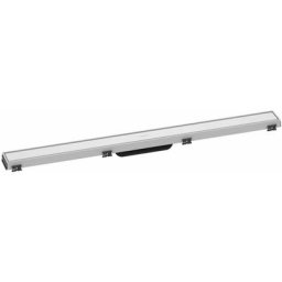 Hansgrohe - RainDrain Match - Caniveau de douche linéaire avec grille en inox 900, avec cadre