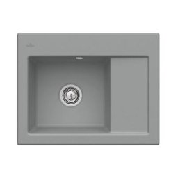 Evier cuisine Villeroy et Boch 1 bac Subway 45 Compact 65 x 51 cm egouttoir a droite Stone