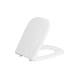 Duravit - Abattant wc D-Code sans softclose charniere inox, blanc