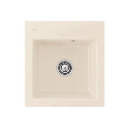 Evier cuisine Villeroy et Boch Subway 45 xs 47,5 x 51 cm sans egouttoir Creme CeramicPlus