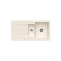 Evier 1 bac 1/2 Villeroy et Boch Siluet 60 r Crème CeramicPlus