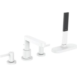 Hansgrohe - Robinet mélangeur bain douche 4 trous Finoris sBox blanc mat