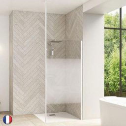 Kinedo - Paroi Smart Design Solo 70 Blanc Sérigraphie Cosmos Avec m t Sol-plafond