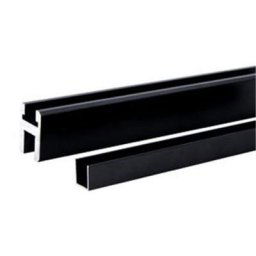 Profilés d extension Kinedo pour paroi de douche duo noir pour les Smart Design Solo