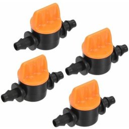 Micro robinet à tournant sphérique 1/4"" connecteur barbelé interrupteur d'arrêt en plastique pour