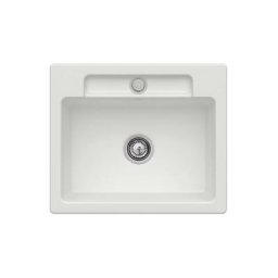 Evier 1 bac Villeroy et Boch Siluet 60 s Steam CeramicPlus - Avec vidage manuel