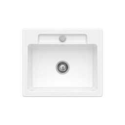 Evier 1 bac Villeroy et Boch Siluet 60 s Blanc CeramicPlus - Avec vidage manuel