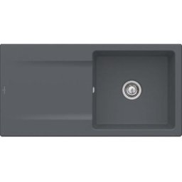 Evier Villeroy et Boch Siluet 60 Graphite CeramicPlus - Avec vidage manuel