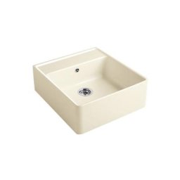 Evier timbre office Villeroy et Boch Tradition Creme CeramicPlus avec vidage manuel