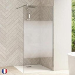 Paroi Smart Design Solo 130 Chromé Sérigraphie Cosmos Kinedo