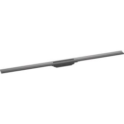 Hansgrohe - Caniveau de douche découpable 120 cm RainDrain Flex montage libre noir chromé brossé