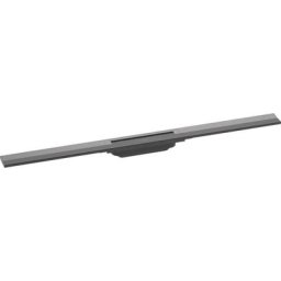 Hansgrohe - Caniveau de douche découpable 90 cm RainDrain Flex montage libre noir chromé brossé