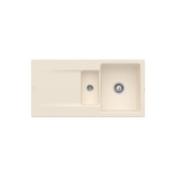 Evier 1 bac 1/2 Villeroy et Boch Siluet 60 r Ivory CeramicPlus - Avec vidage manuel
