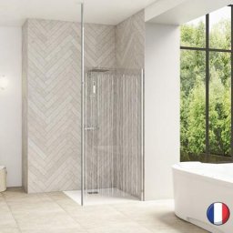 Smart Design solo 140 profilé chromé sérigraphie bandes verticales +m t Kinedo