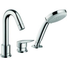 Hansgrohe - Robinet bain douche 3 trous Logis chromé