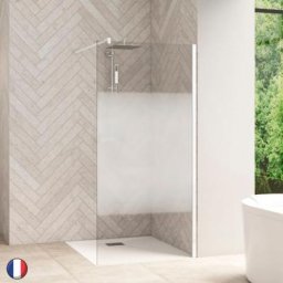 Paroi Smart Design Solo 90 Blanc Sérigraphie Cosmos Kinedo