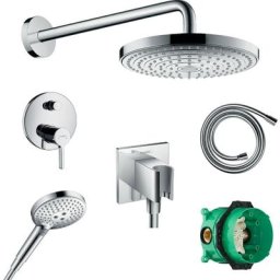Hansgrohe - Douche tête + Facapour Mtg bain/douche + cp encast + Douchette + Flexible +