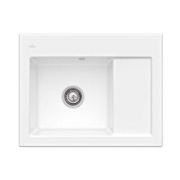Evier cuisine Villeroy et Boch 1 bac Subway 45 Compact 65 x 51 cm egouttoir a droite Chromite