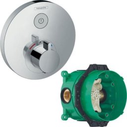Hansgrohe - Lot Facade pour mitigeur chromé + Corps encastré universel Ibox