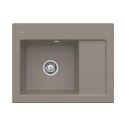 Evier cuisine Villeroy et Boch 1 bac Subway 45 Compact 65 x 51 cm egouttoir a droite Timber