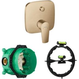 Hansgrohe - Facade pour mitigeur encastré bain/douche Talis e bronze brossé - Corps encastré pour