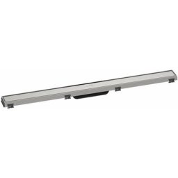 Hansgrohe - RainDrain Match - Caniveau de douche linéaire avec grille en inox 900, avec cadre