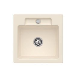 Evier 1 bac Villeroy et Boch Siluet 50 s Ivory CeramicPlus - Avec vidage manuel