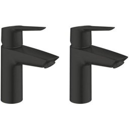 Lot de deux start Mitigeur lavabo taille s, noir mat (235512432 BlackDuo) - Grohe