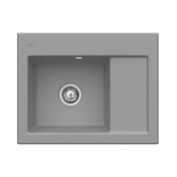 Evier cuisine Villeroy et Boch 1 bac Subway 45 Compact 65 x 51 cm egouttoir a droite Stone