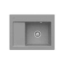 Evier cuisine Villeroy et Boch 1 bac Subway 45 Compact 65 x 51 cm egouttoir a gauche Stone