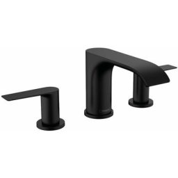 Hansgrohe - Vivenis - Mitigeur de lavabo 90, installation 3 trous, Push-Open, EcoSmart, noir mat