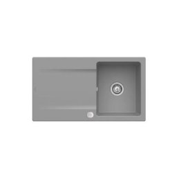 Evier cuisine 1 bac Villeroy et Boch Siluet 50 Stone CeramicPlus - Avec vidage manuel