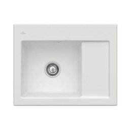 Evier cuisine Villeroy et Boch 1 bac Subway 45 Compact 65 x 51 cm egouttoir a droite Steam