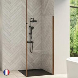 Paroi Smart Design Solo 80 Nordic Chêne Naturel avec Mat Sol-plafond Kinedo
